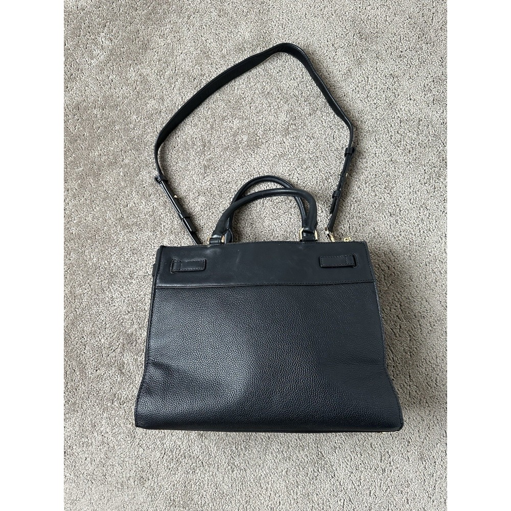 NWT $358 MICHAEL Michael Kors Reagan Large Satchel - Black 30S8GN3S7L-001 - Picture 4 of 10